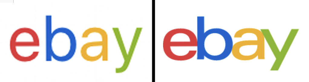 phishing ebay logo comparison